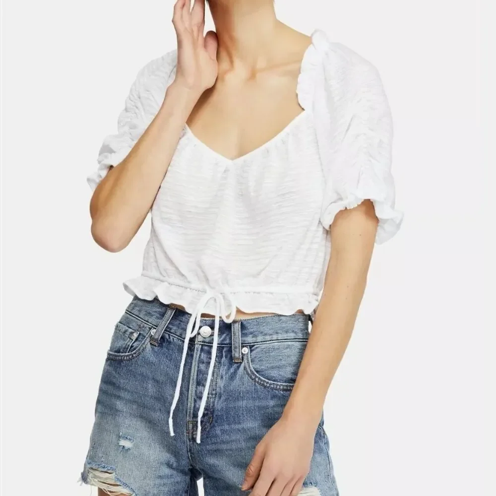 NWT Free People Dorothy Drawing String Waist Top